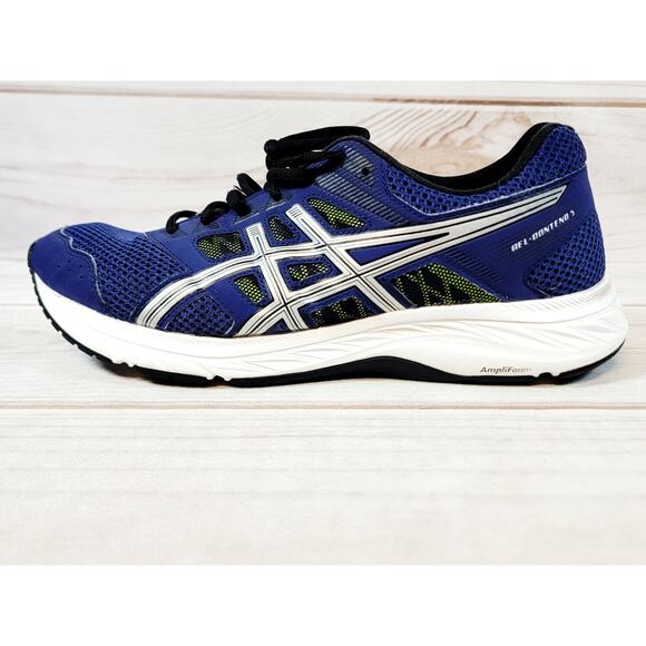 Asics Gel Contend 5 Running Shoe Sneakers Mens Size 10 Extra Wide Blue 1011A252 - Picture 9 of 16